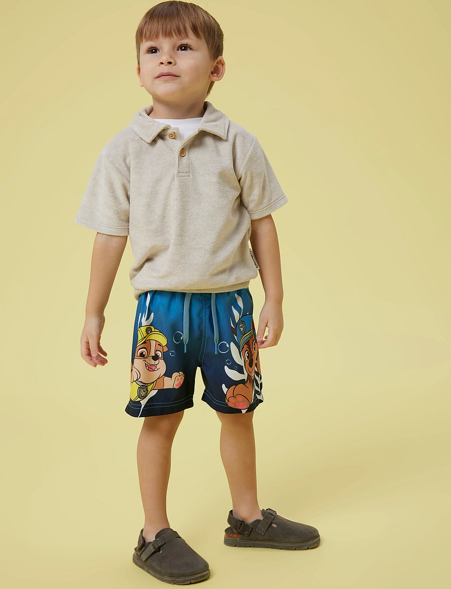 name it - NMMMABBE PAW LONG SWIMSHORTS CPLG - badehosen - parisian blue - 4