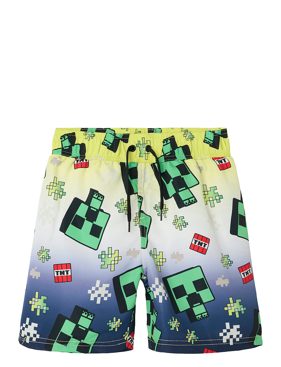 name it - NKMMYX MINECRAFT SWIMSHORTS BFU - safety yellow - 0