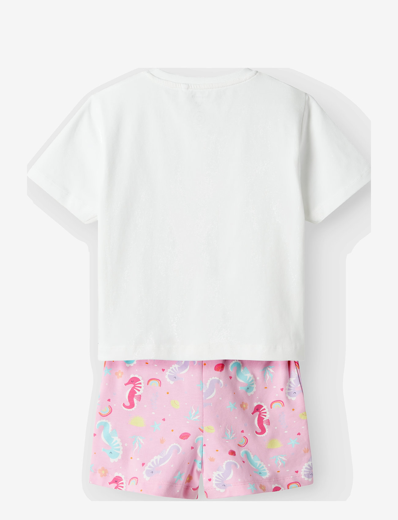 name it - NMFZOSANNA NREG SHORTS SET - lühikeste varrukatega t-särkide komplektid - pink frosting - 1