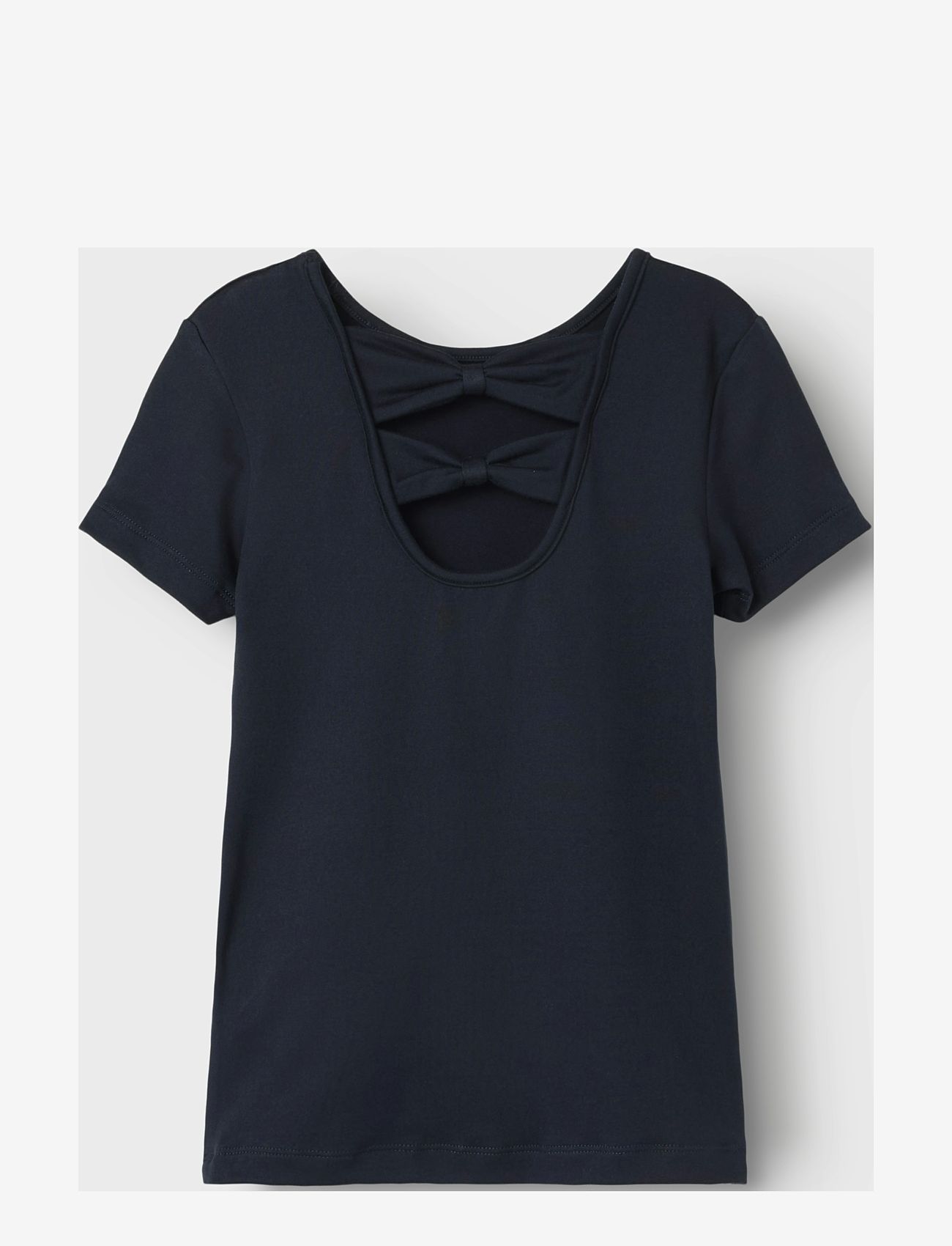 name it - NKFJENNIFA SS SLIM TOP - kortærmede t-shirts - dark navy - 1