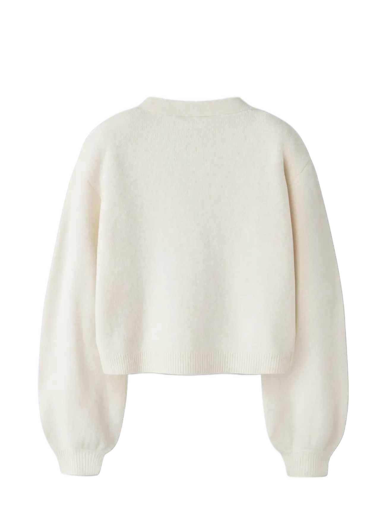 name it - NKFRINA LS KNIT CARD NOOS - cardigans - antique white - 1