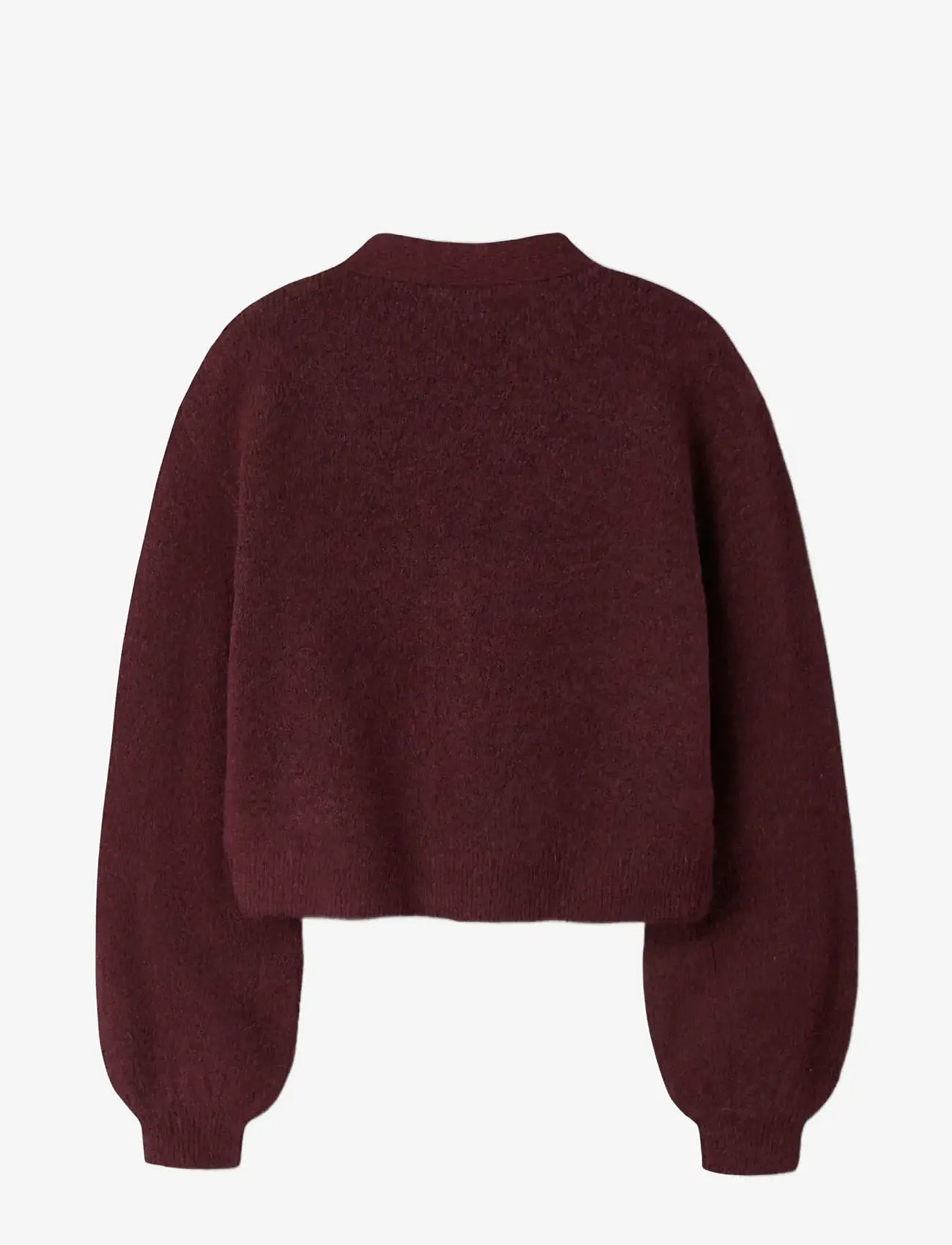name it - NKFRINA LS KNIT CARD NOOS - kardiganid - burgundy - 2
