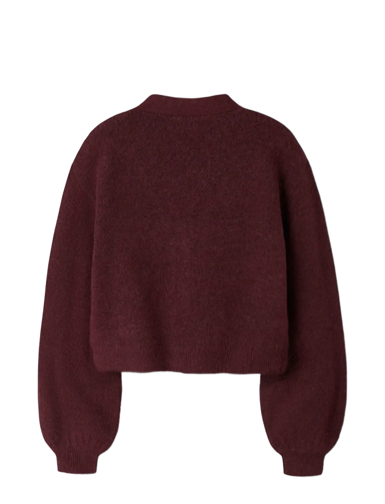 name it - NKFRINA LS KNIT CARD NOOS - koftor - burgundy - 2