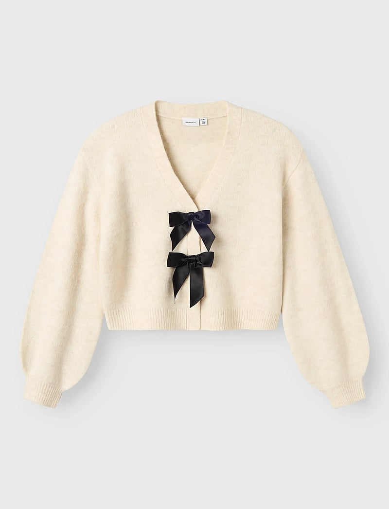 name it - NKFRINA LS KNIT CARD - koftor - jet stream - 0