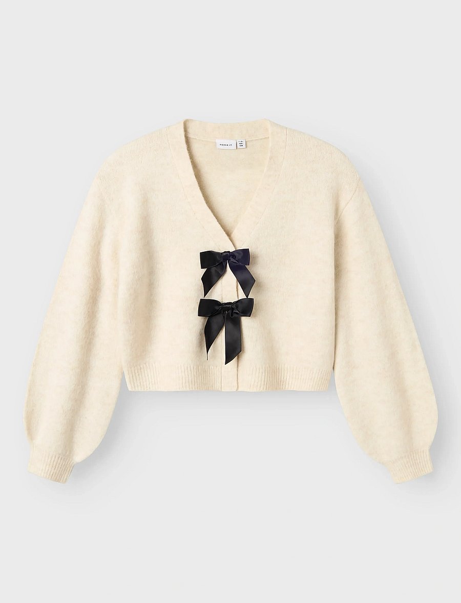name it - NKFRINA LS KNIT CARD NOOS - koftor - jet stream - 0