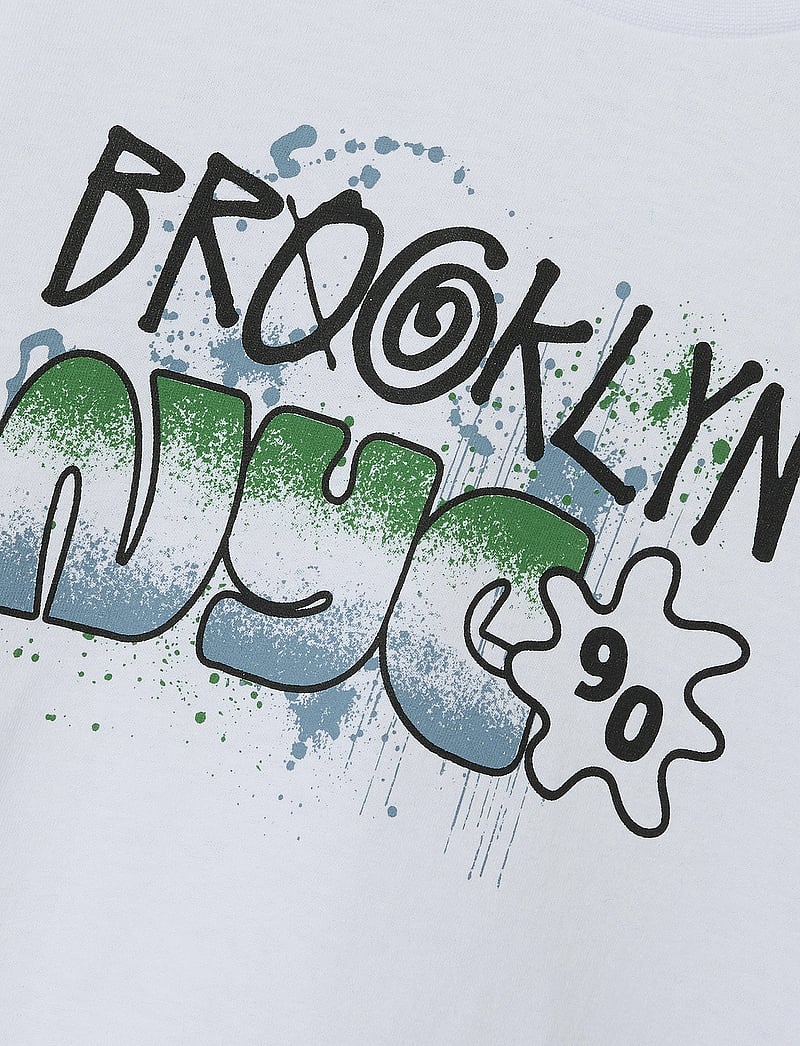 name it - NMMHENRY SS NREG TOP - kurzärmelige - bright white - 3