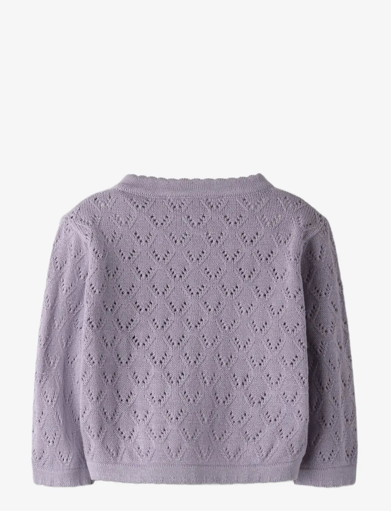 name it - NBFDESINA LS SHORT KNIT CARD - kardiganid - lavender gray - 2