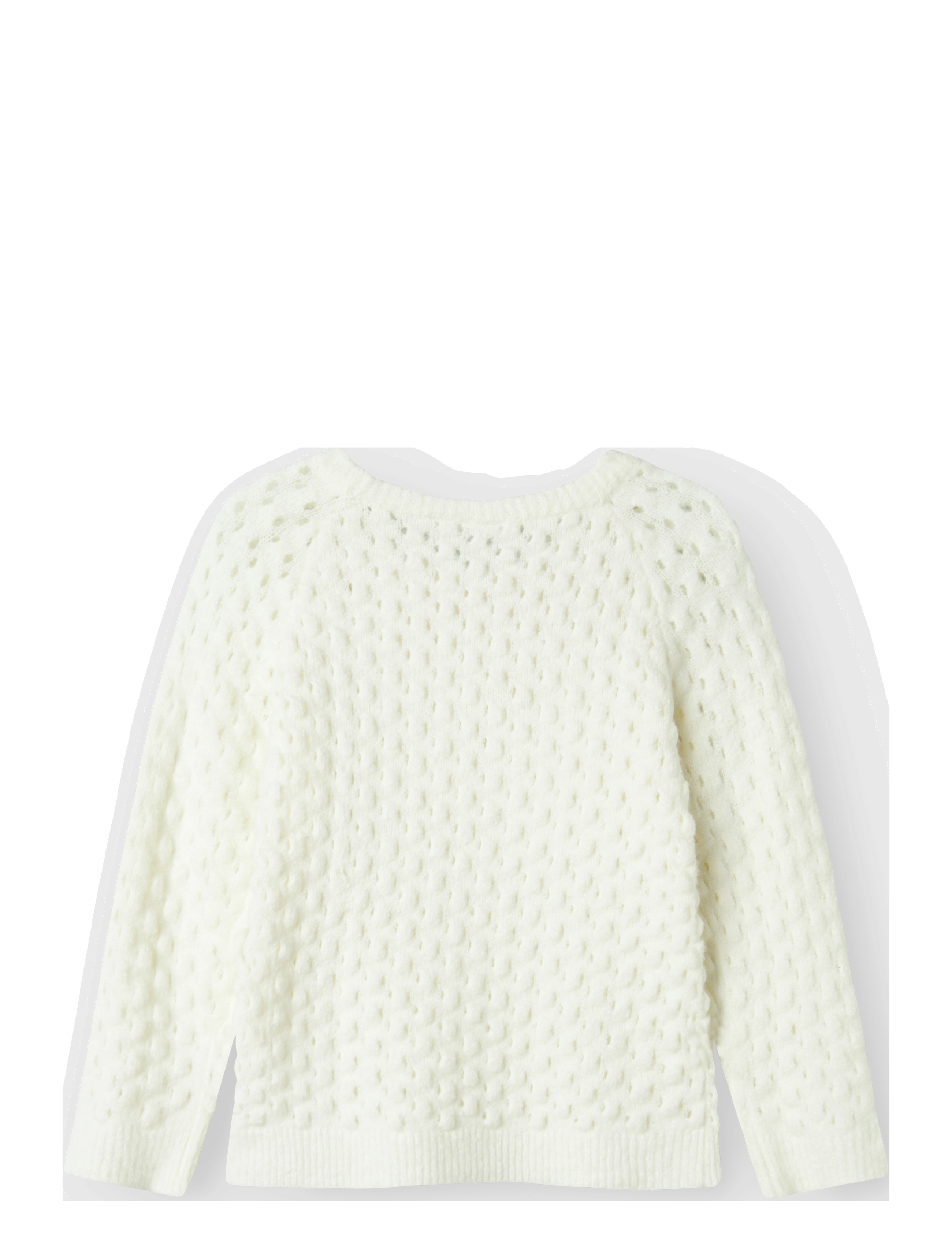 name it - NMFDALONE LS KNIT - tröjor - cloud dancer - 3
