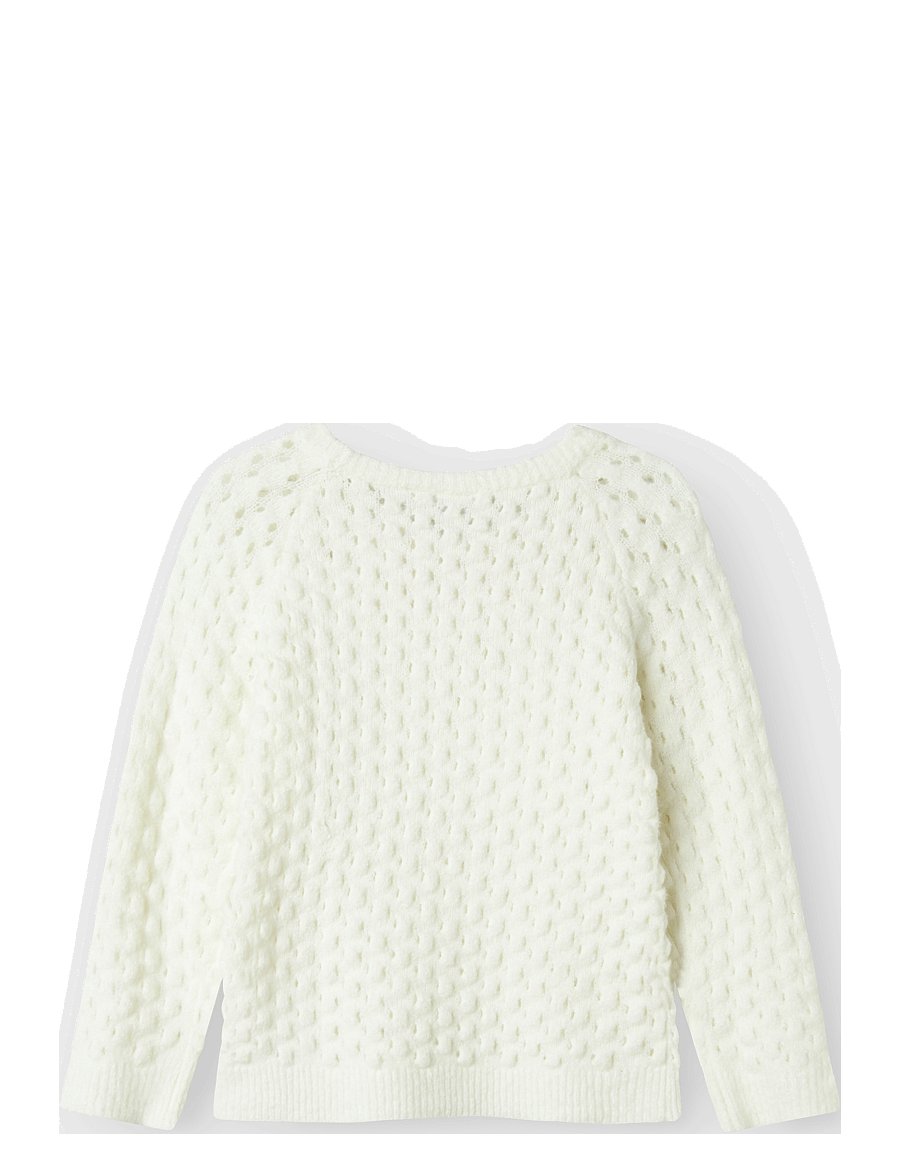 name it - NMFDALONE LS KNIT - trøjer - cloud dancer - 3