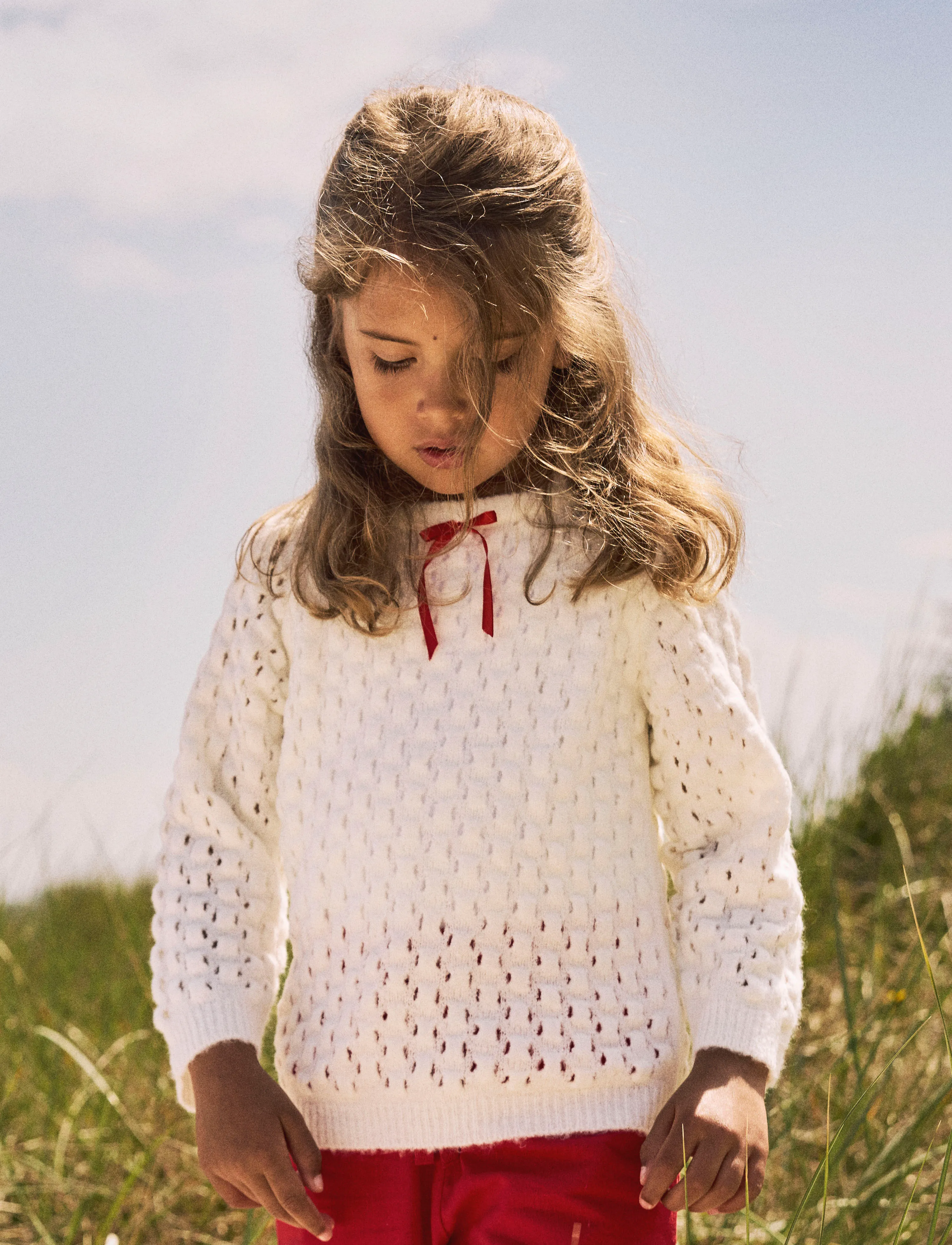 name it NMFDALONE LS KNIT - Jumpers - CLOUD DANCER / white