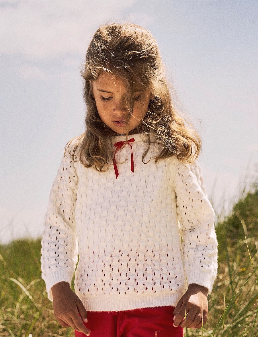 name it - NMFDALONE LS KNIT - trøjer - cloud dancer - 0
