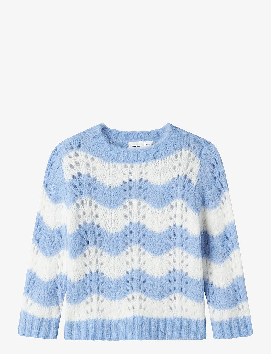 name it - NMFDAMILLA LS KNIT - pullover - serenity - 0