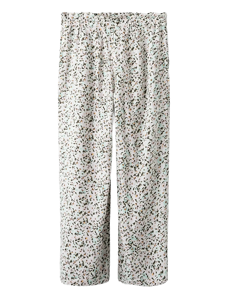 name it - NKFVELMA WIDE PANT - bukser - bright white - 1