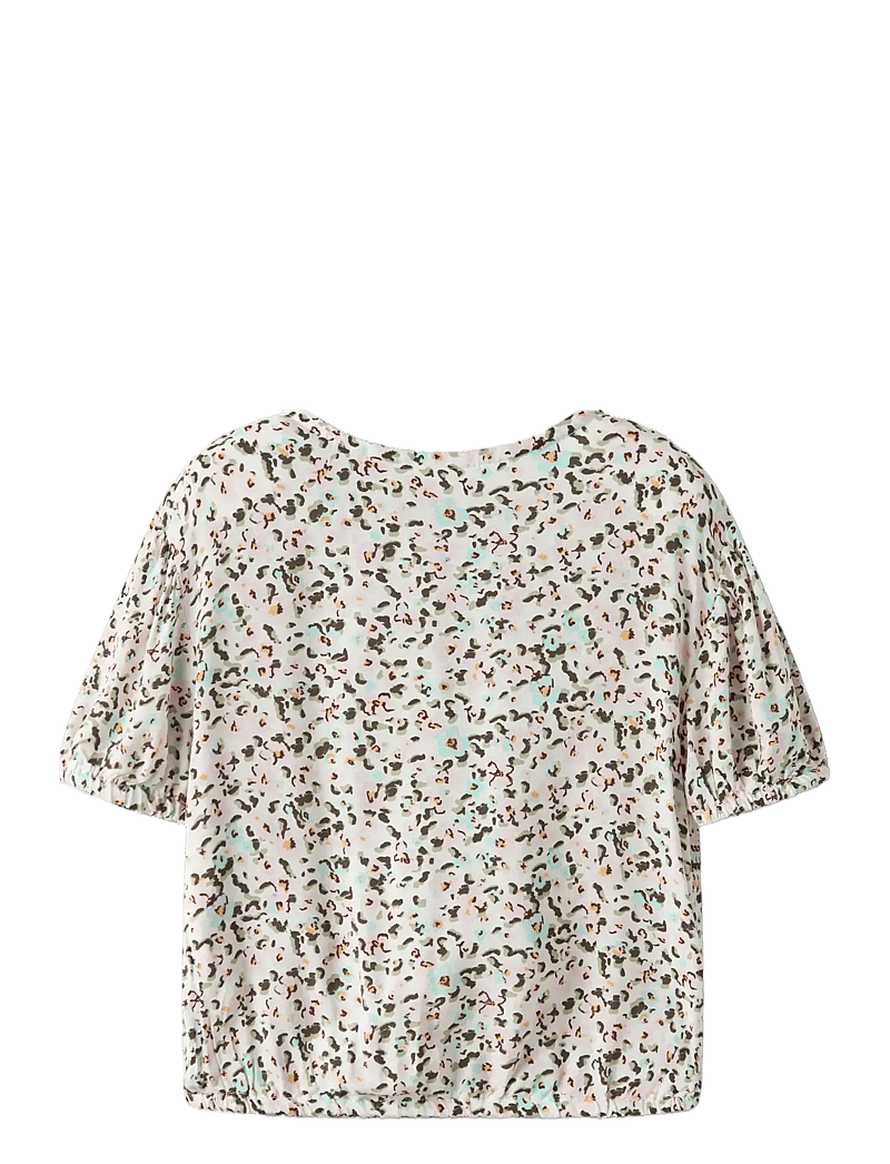 name it - NMFVELMA SS SHORT TOP - blusen & tuniken - bright white - 1
