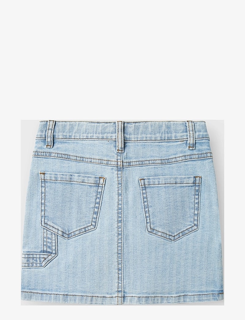name it - NKFAMELIA SHORT CAR DNM SKIRT 2588-NS D - denimnederdele - light blue denim - 2