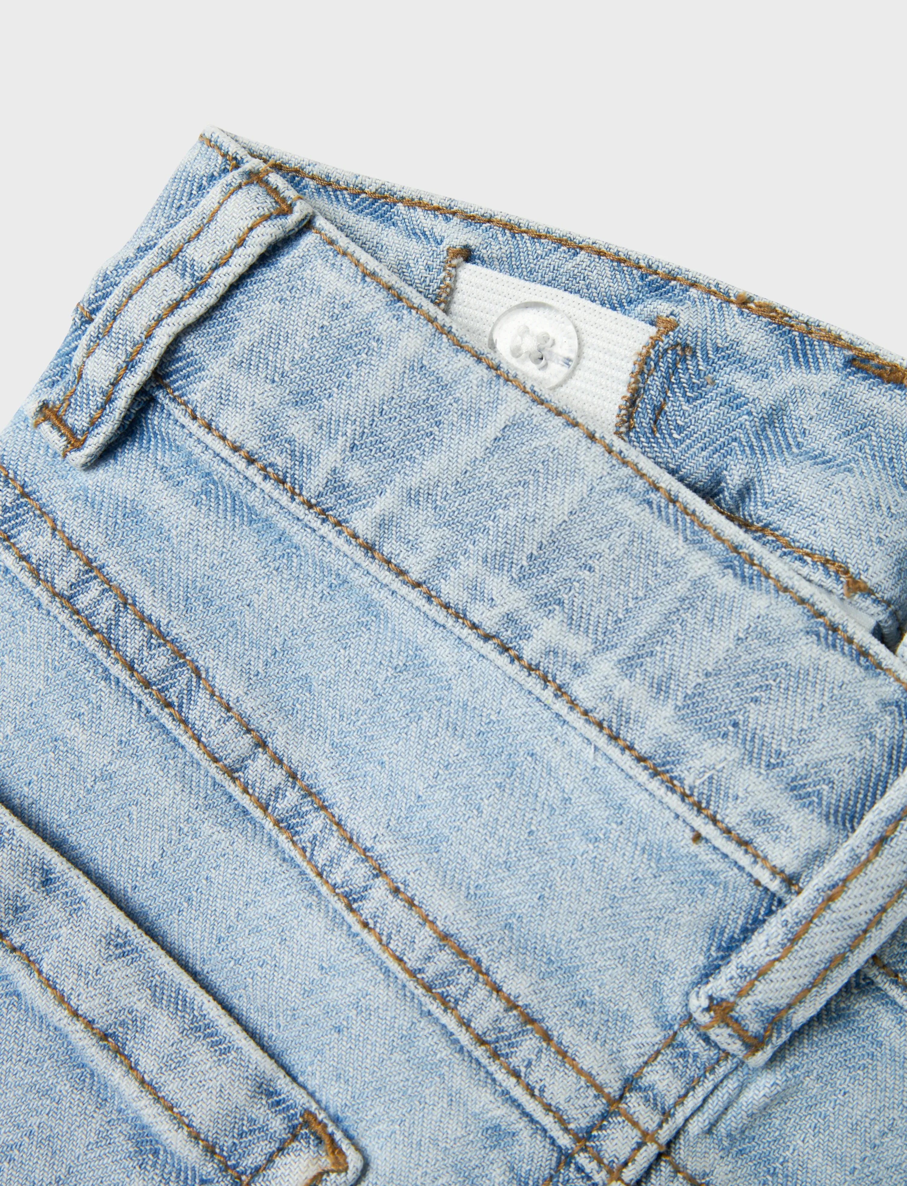 name it - NKFAMELIA SHORT CAR DNM SKIRT 2588-NS D - jupes en jeans - light blue denim - 3
