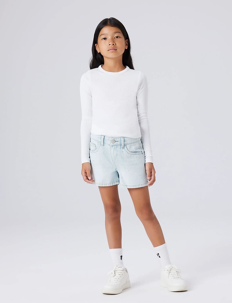 name it - NKFROSE RHINE DNM SHORTS 6042-AC NOOS - džinsiniai šortai - light blue denim - 4
