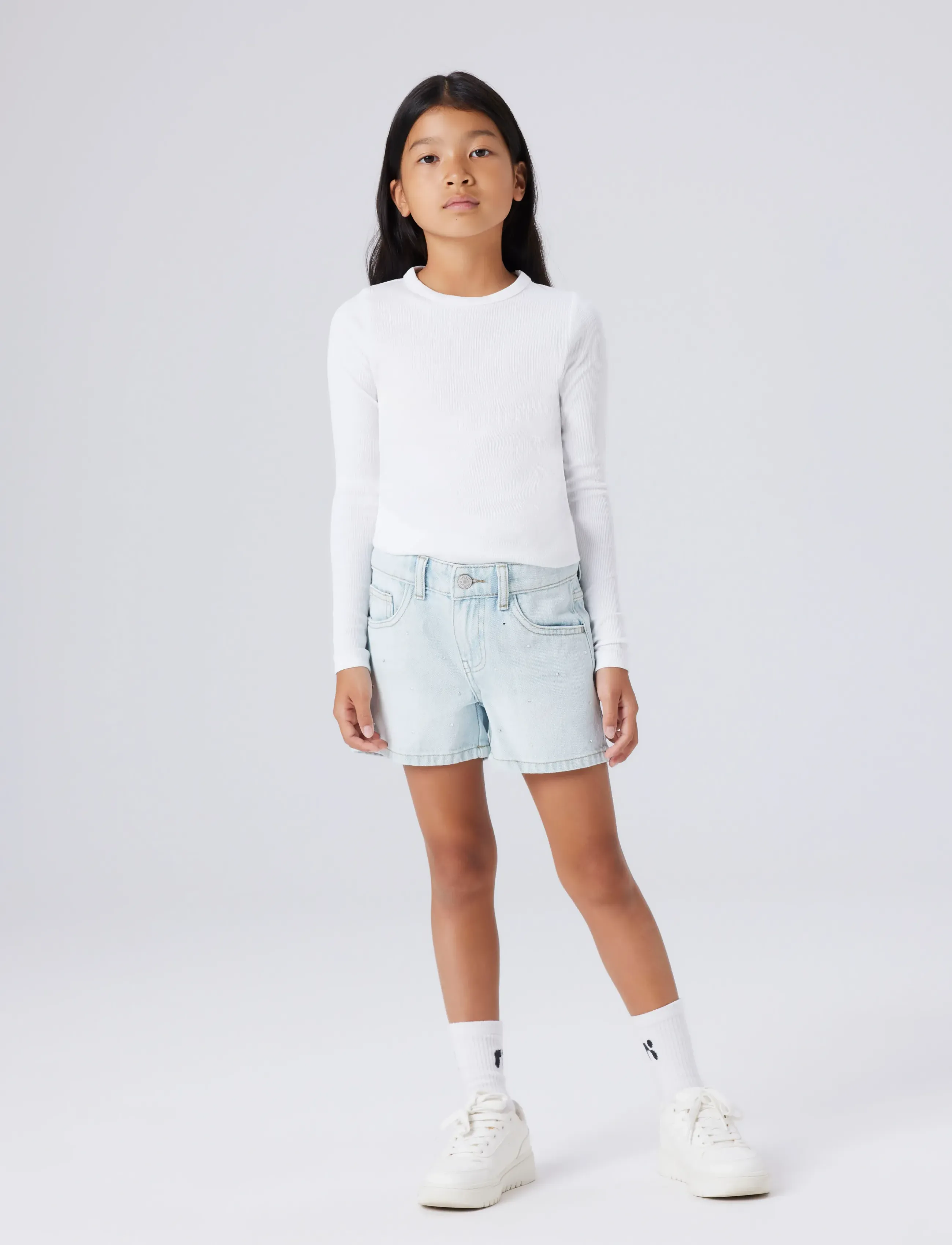 name it - NKFROSE RHINE DNM SHORTS 6042-AC NOOS - lühikesed teksapüksid - light blue denim - 4