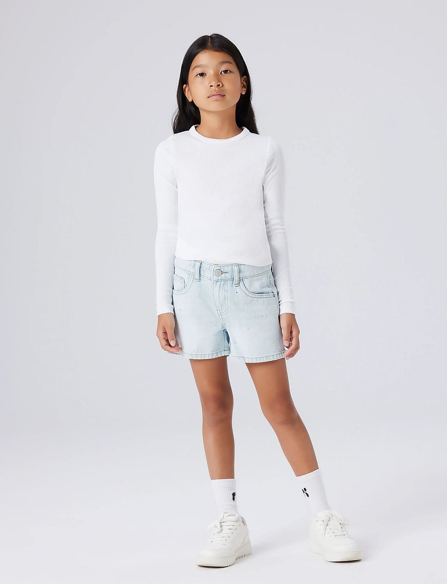 name it - NKFROSE RHINE DNM SHORTS 6042-AC NOOS - jeansshorts - light blue denim - 4
