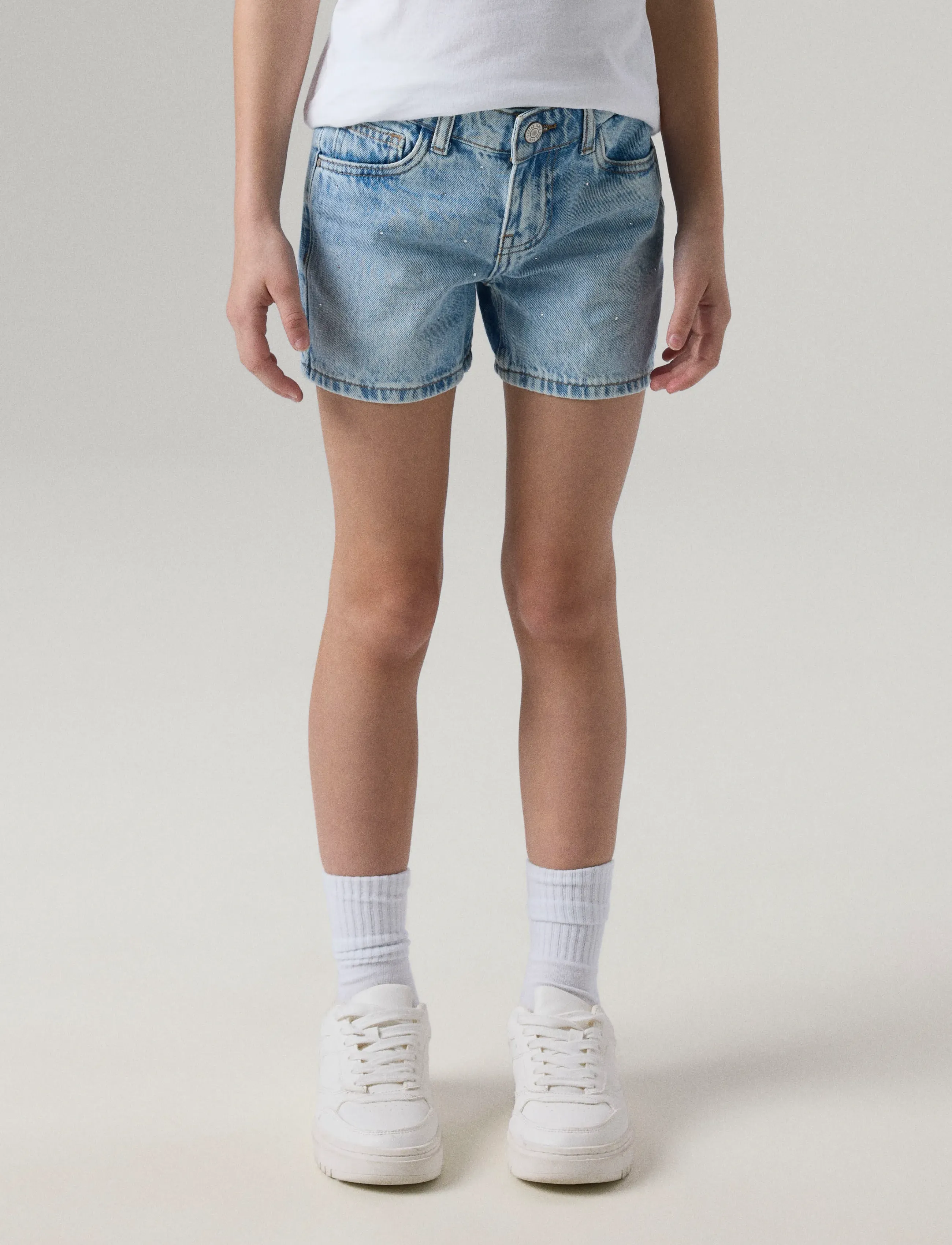 name it NKFROSE RHINE DNM SHORTS 6042-AC NOOS - Denim shorts - MEDIUM BLUE DENIM / blue