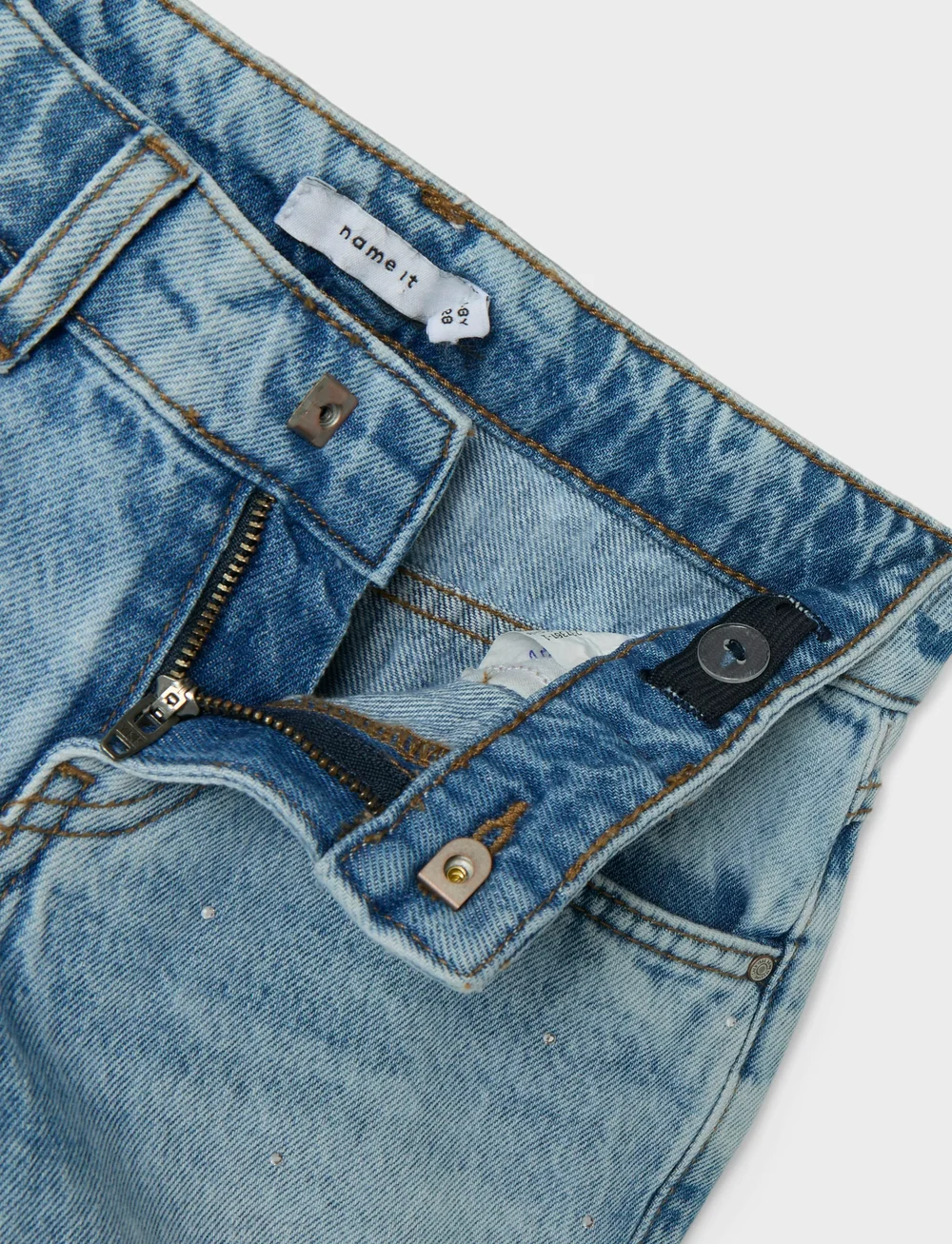 name it - NKFROSE REG DNM SHORTS 6042-AC NOOS - jeansshorts - medium blue denim - 0