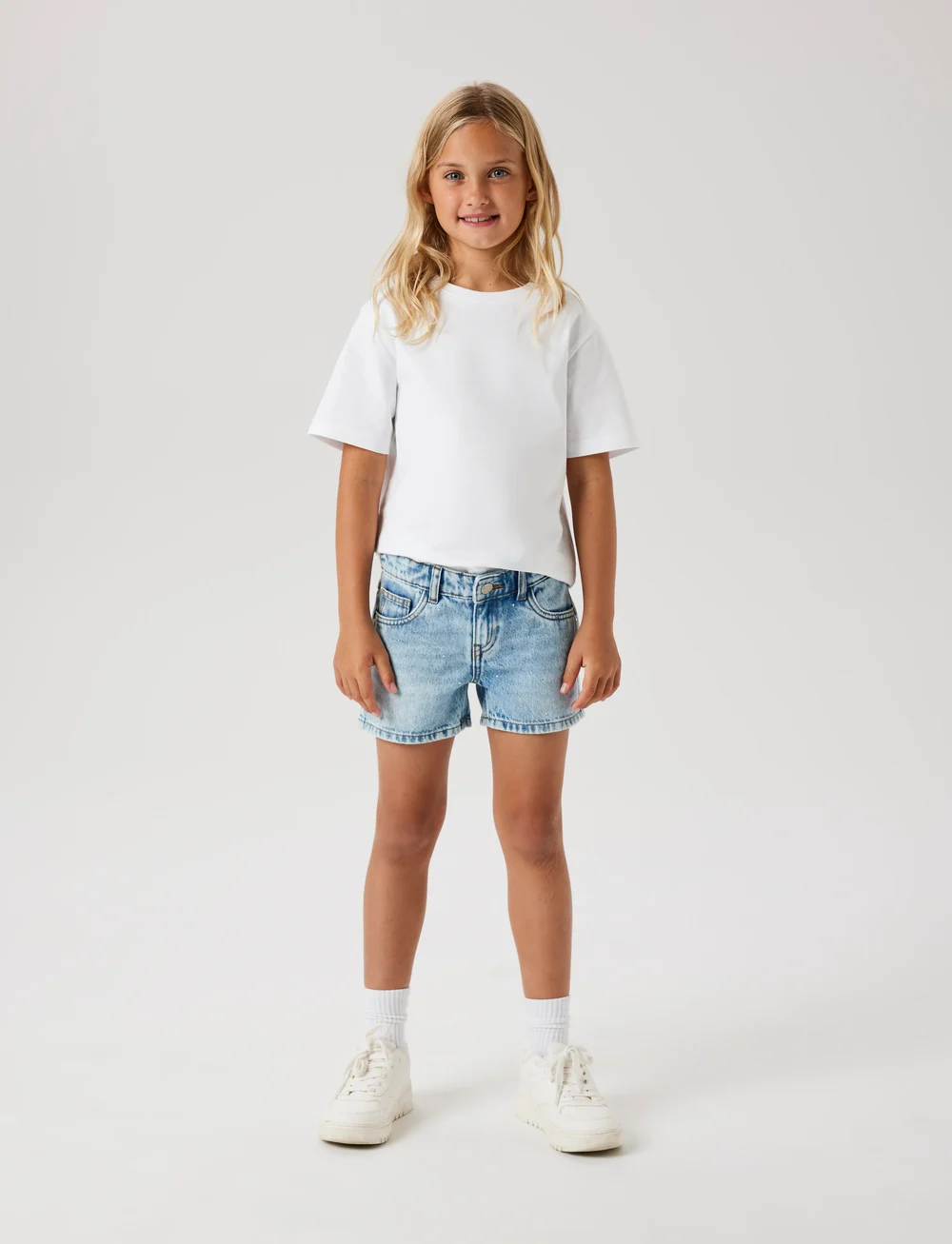 name it - NKFROSE REG DNM SHORTS 6042-AC NOOS - jeansshorts - medium blue denim - 4