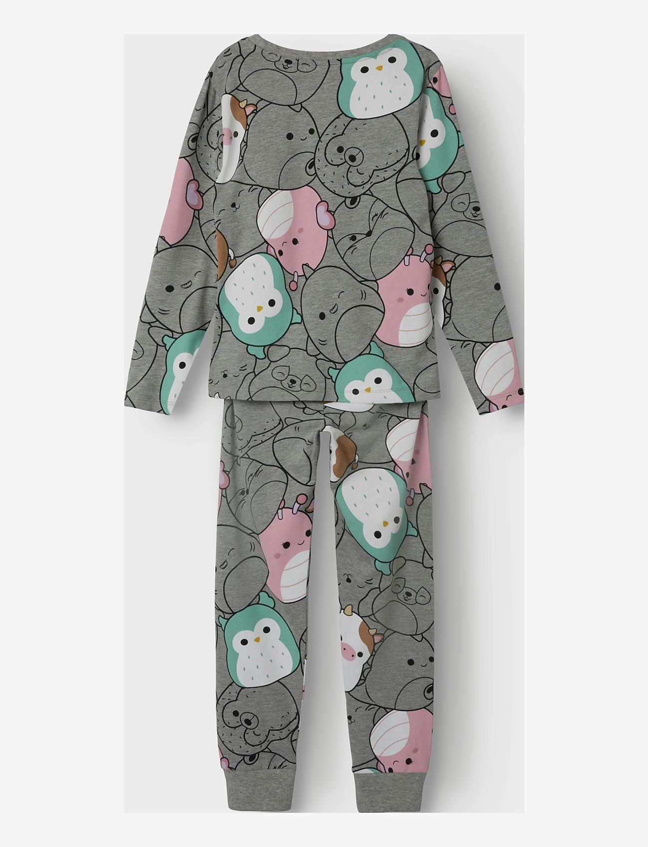 name it - NKFOBIA SQUISH LS NIGHTSET BFU - grey melange - 1