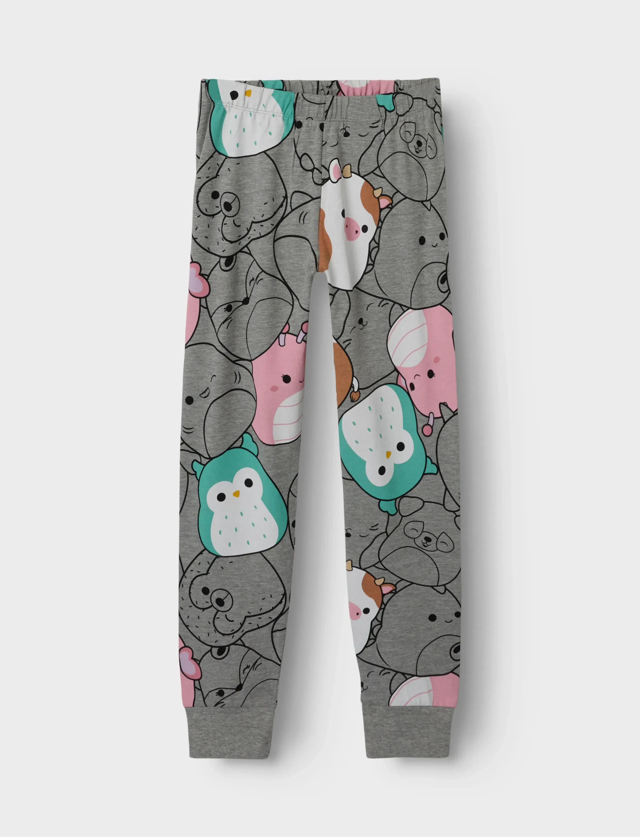 name it - NKFOBIA SQUISH LS NIGHTSET BFU - grey melange - 2
