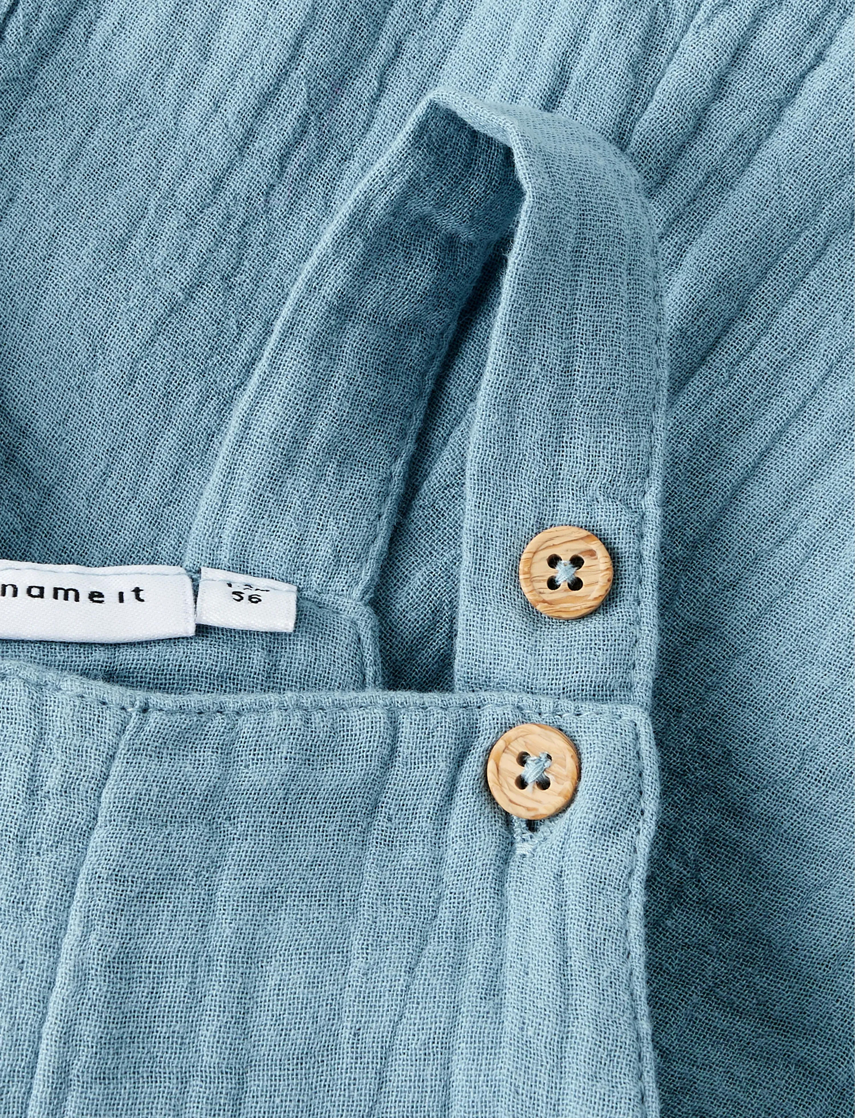 name it - NBMDEOVE OVERALL BOX - hängselbyxor - spring lake - 2