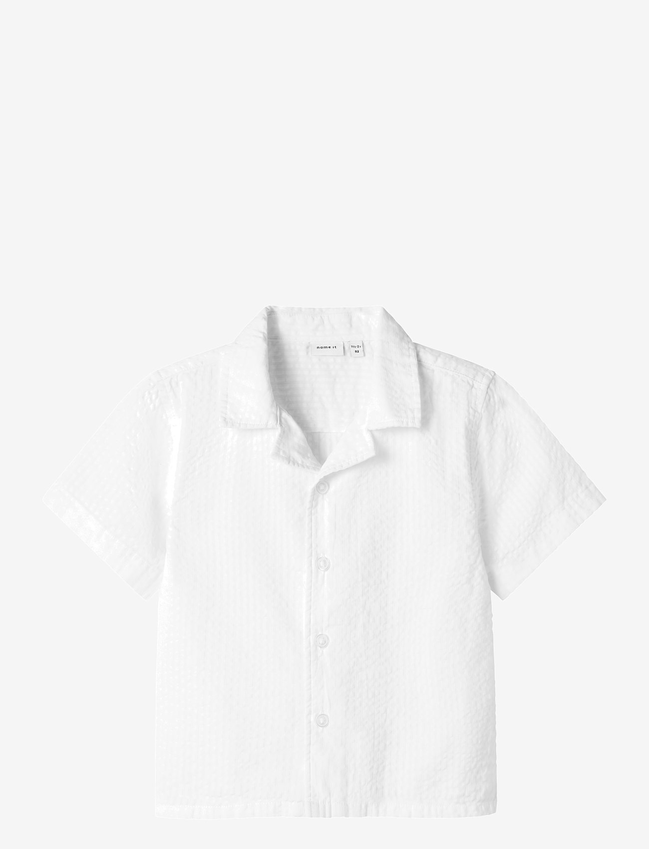 name it - NMMFEBEK SS NREG SHIRT - kortærmede skjorter - bright white - 0
