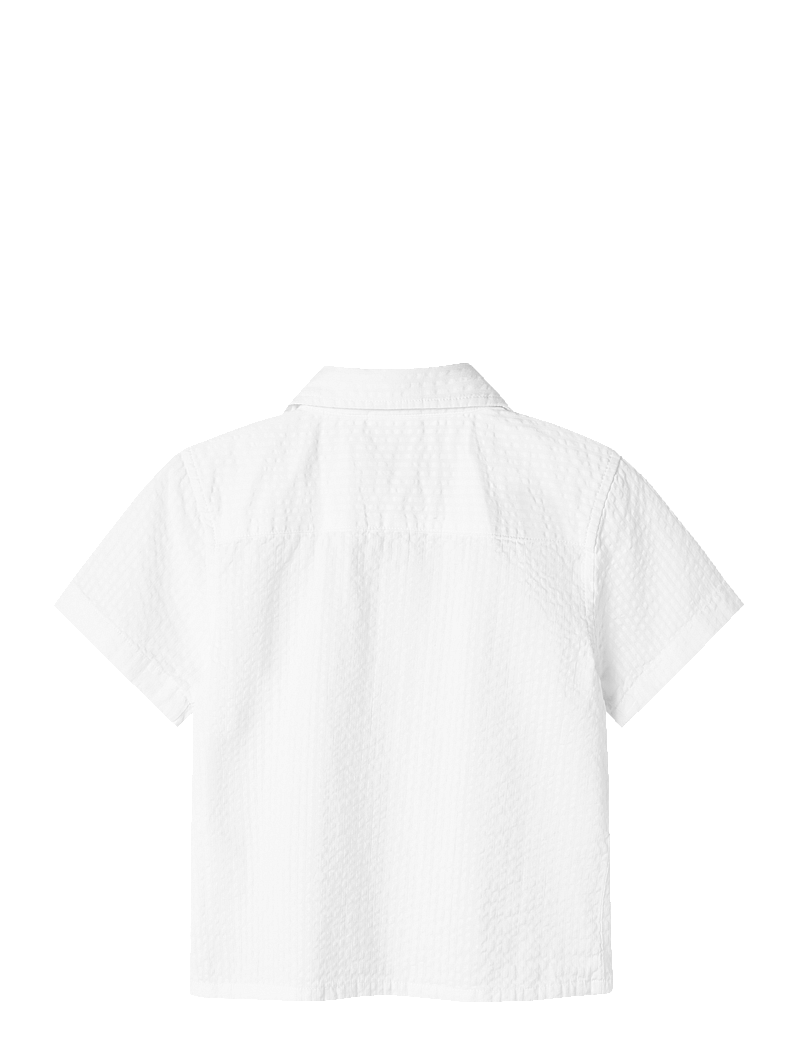 name it - NMMFEBEK SS NREG SHIRT - kurzärmlige hemden - bright white - 1