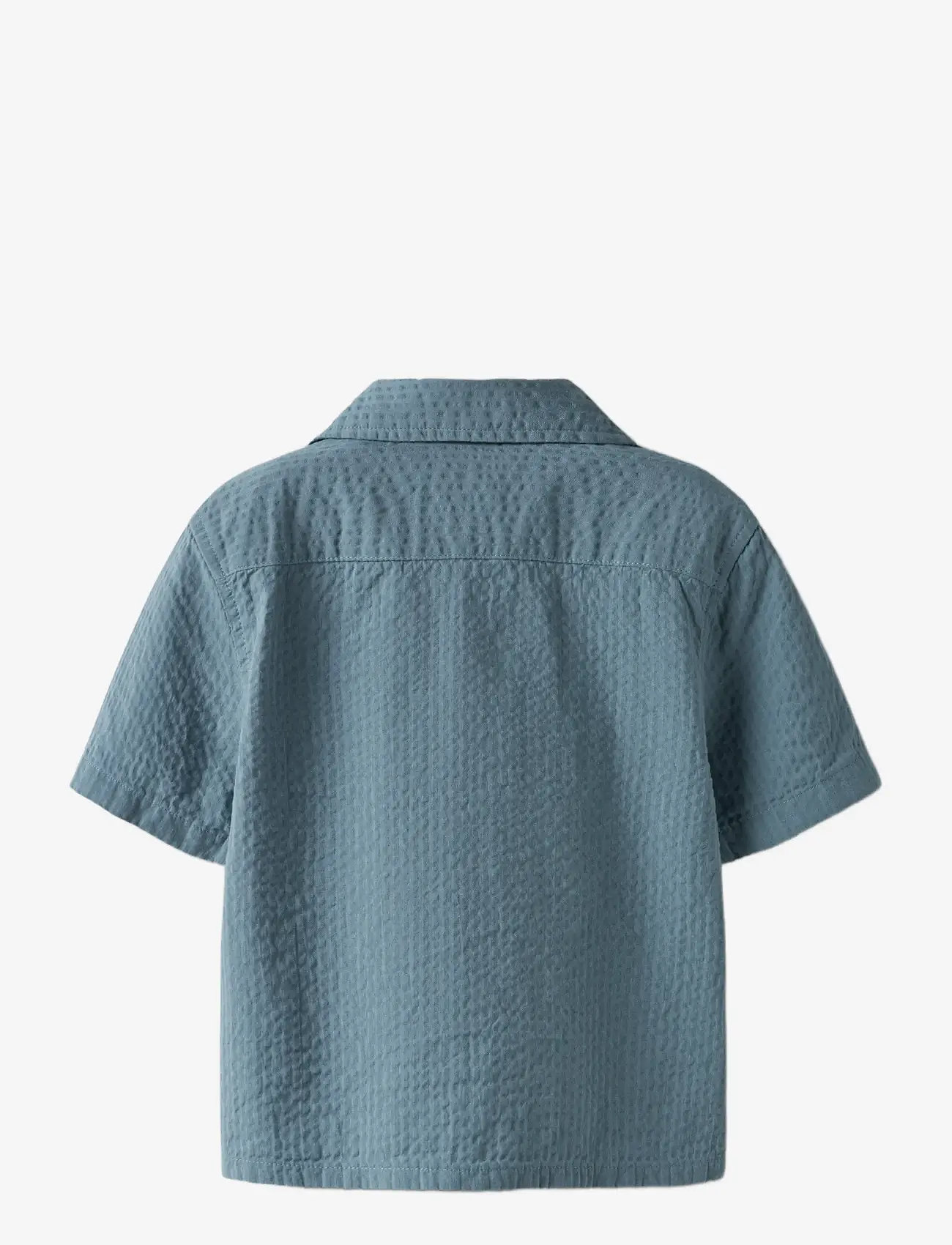 name it - NMMFEBEK SS NREG SHIRT - koszule z krótkim rękawem - spring lake - 1