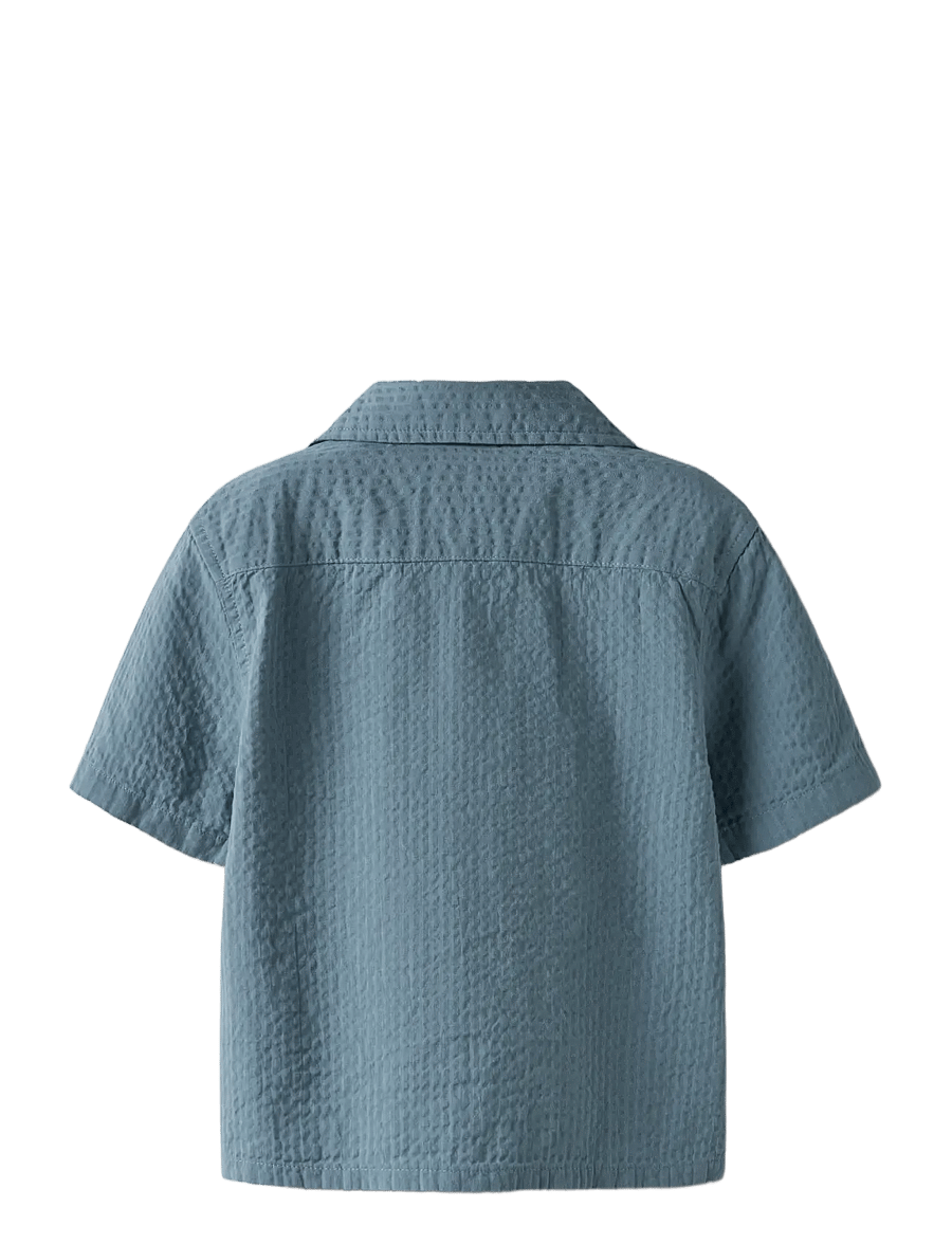 name it - NMMFEBEK SS NREG SHIRT - kurzärmlige hemden - spring lake - 1