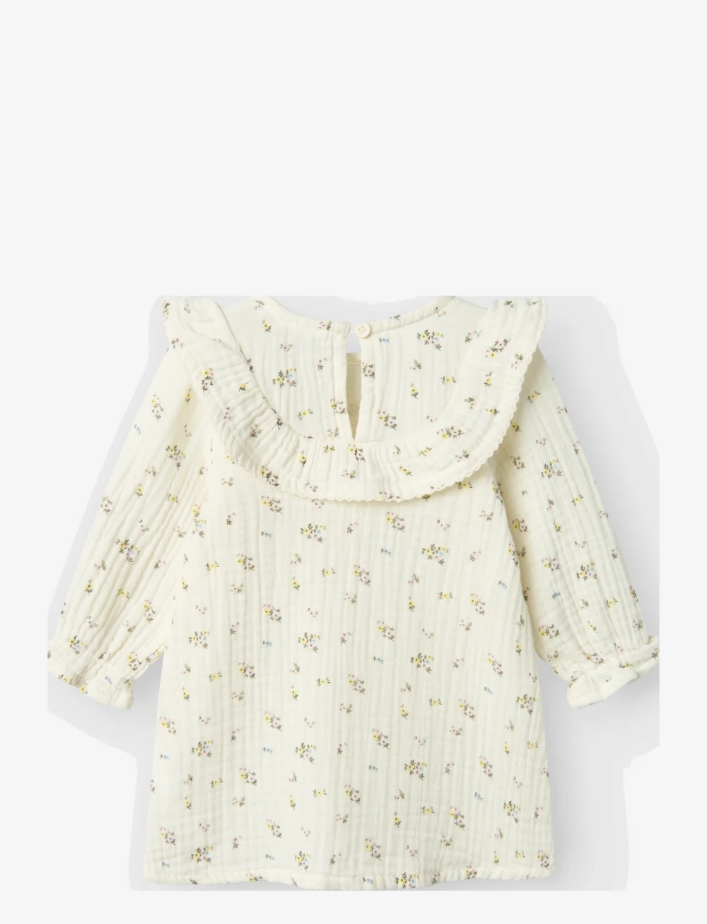 name it - NBFDETONE LS DRESS - langærmede babykjoler - cloud dancer - 2