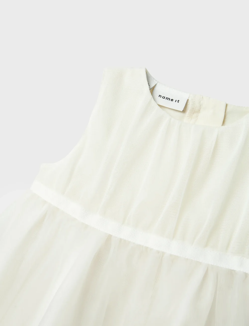 name it - NBFDEMILLE SPENCER - varrukateta beebi kleidid - cloud dancer - 2