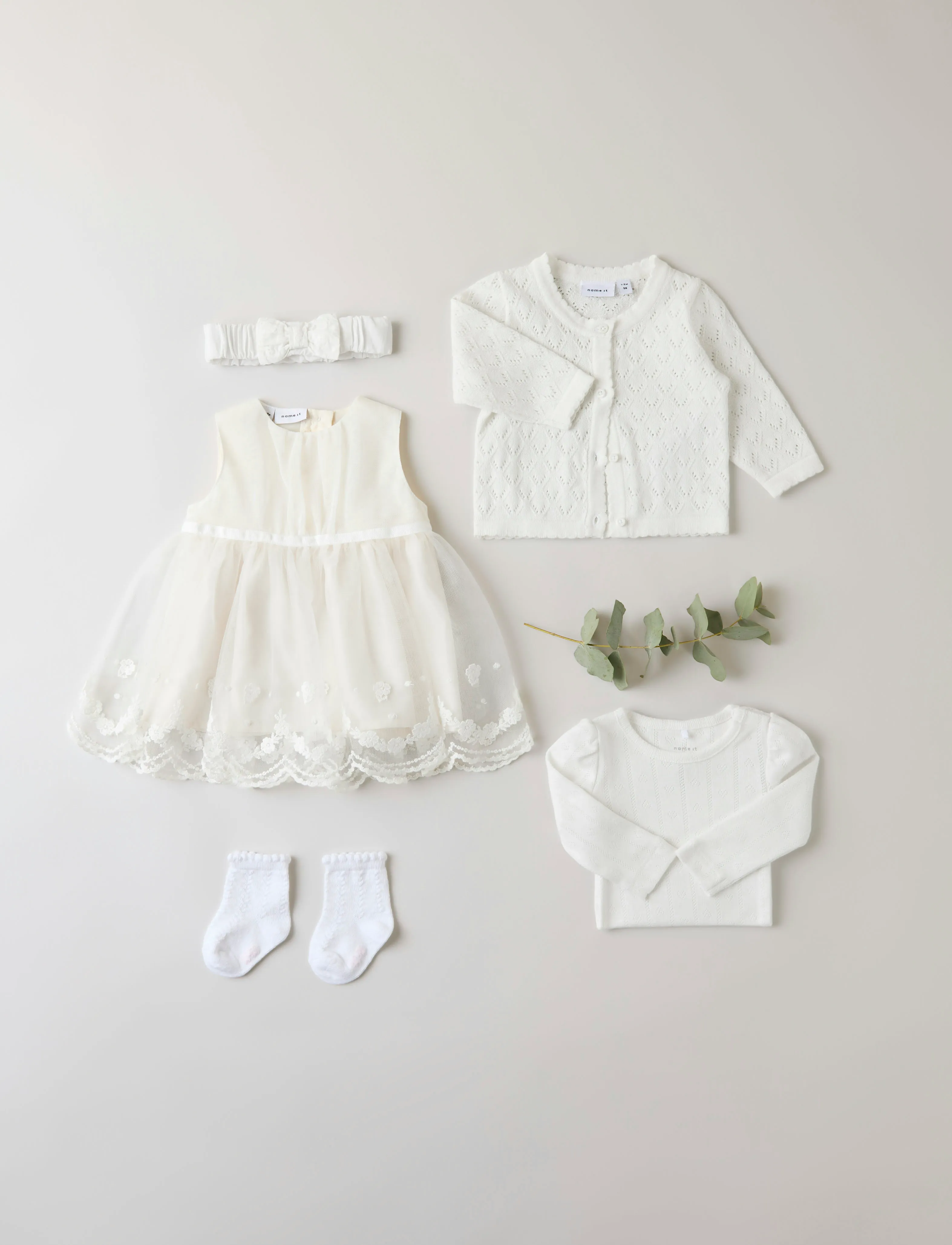 name it - NBFDEMILLE SPENCER - Ärmlösa babyklänningar - cloud dancer - 3