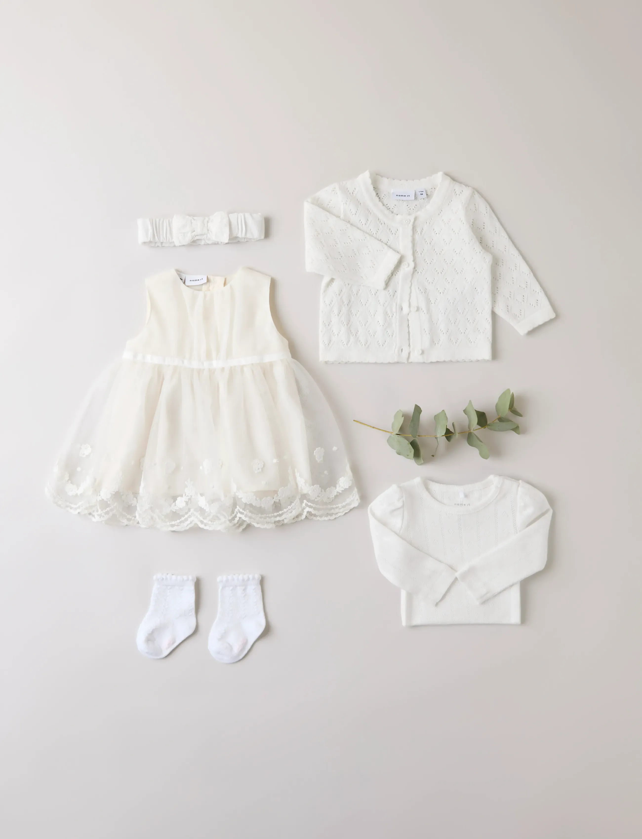 name it - NBFDEMILLE SPENCER - Ärmlösa babyklänningar - cloud dancer - 4