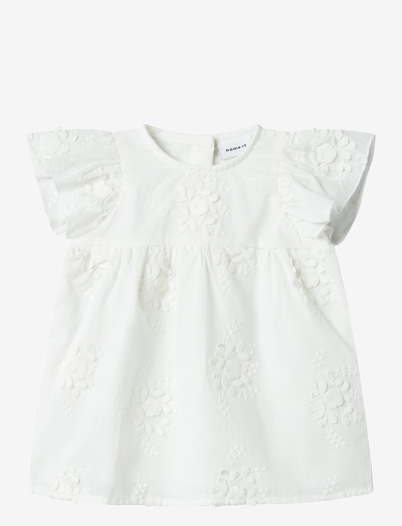 name it - NBFFASINE CAPSL DRESS - palaidinės ir tunikos - bright white - 0