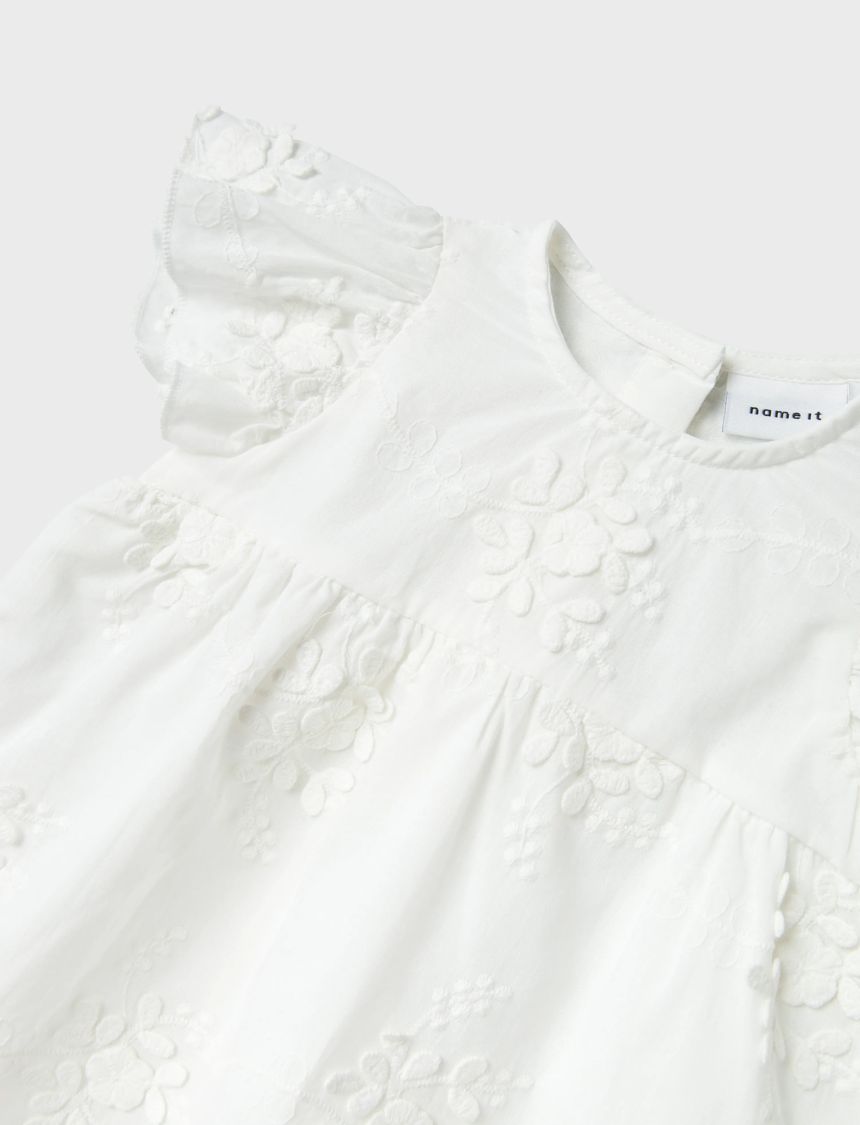 name it - NBFFASINE CAPSL DRESS - puserot & tunikat - bright white - 2