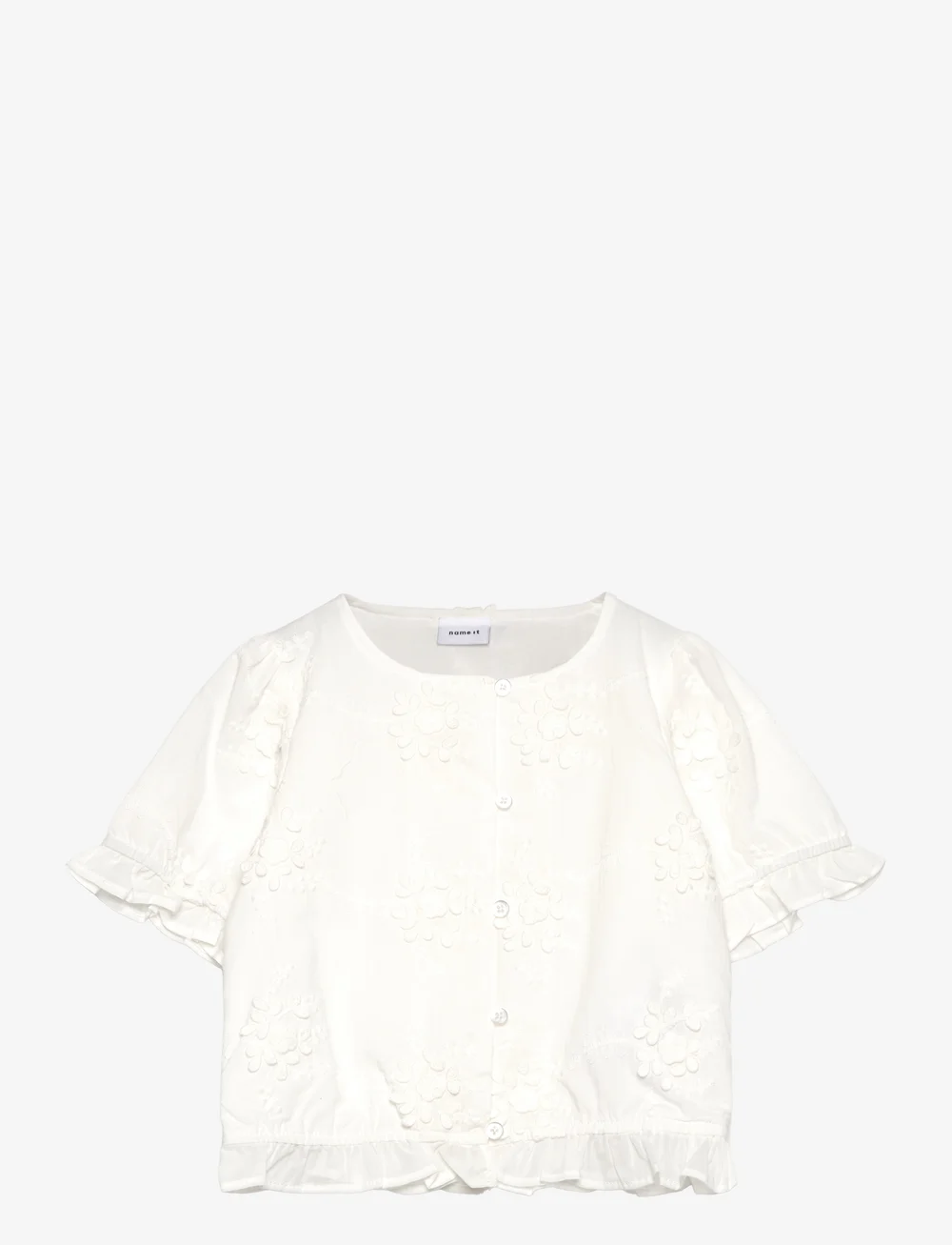 name it - NMFFASINE SS TOP - oberteile & t-shirts - bright white - 0