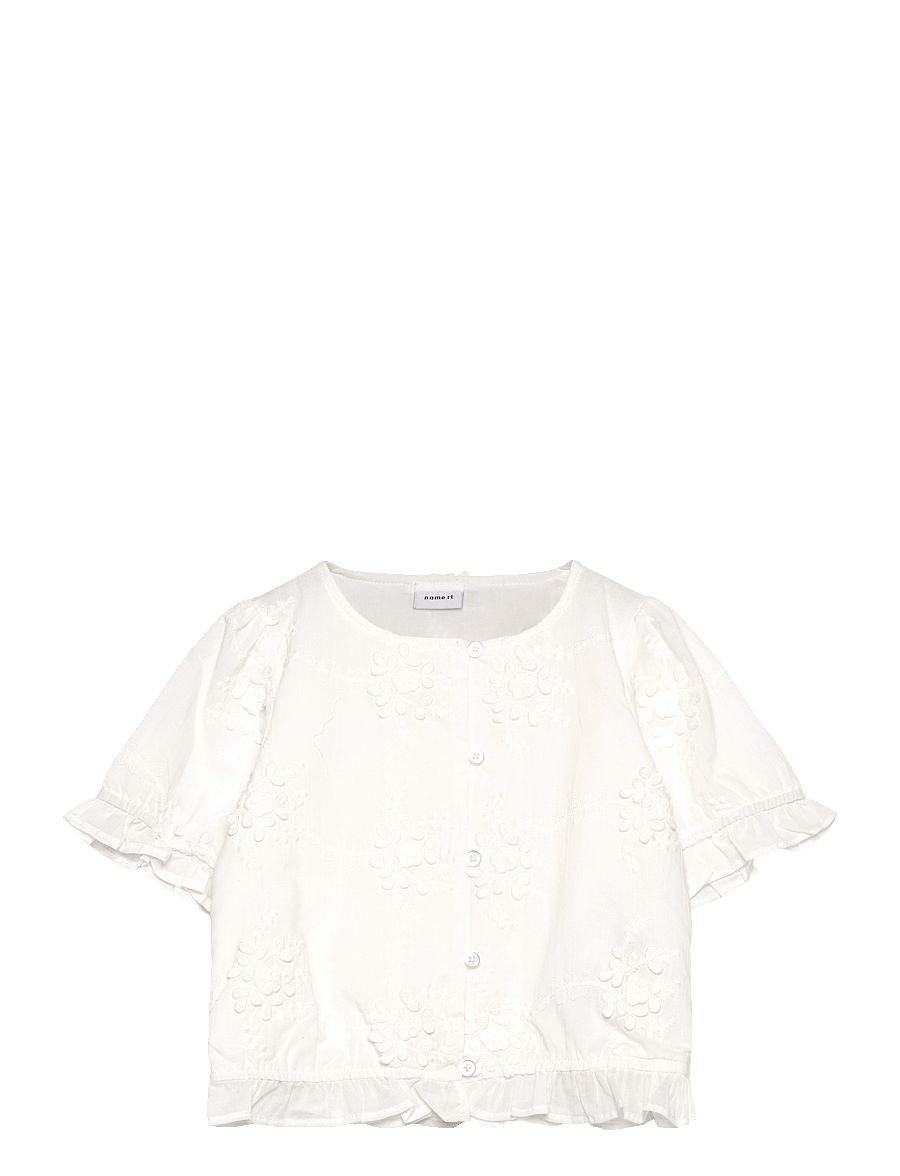 name it - NMFFASINE SS TOP - oberteile & t-shirts - bright white - 1
