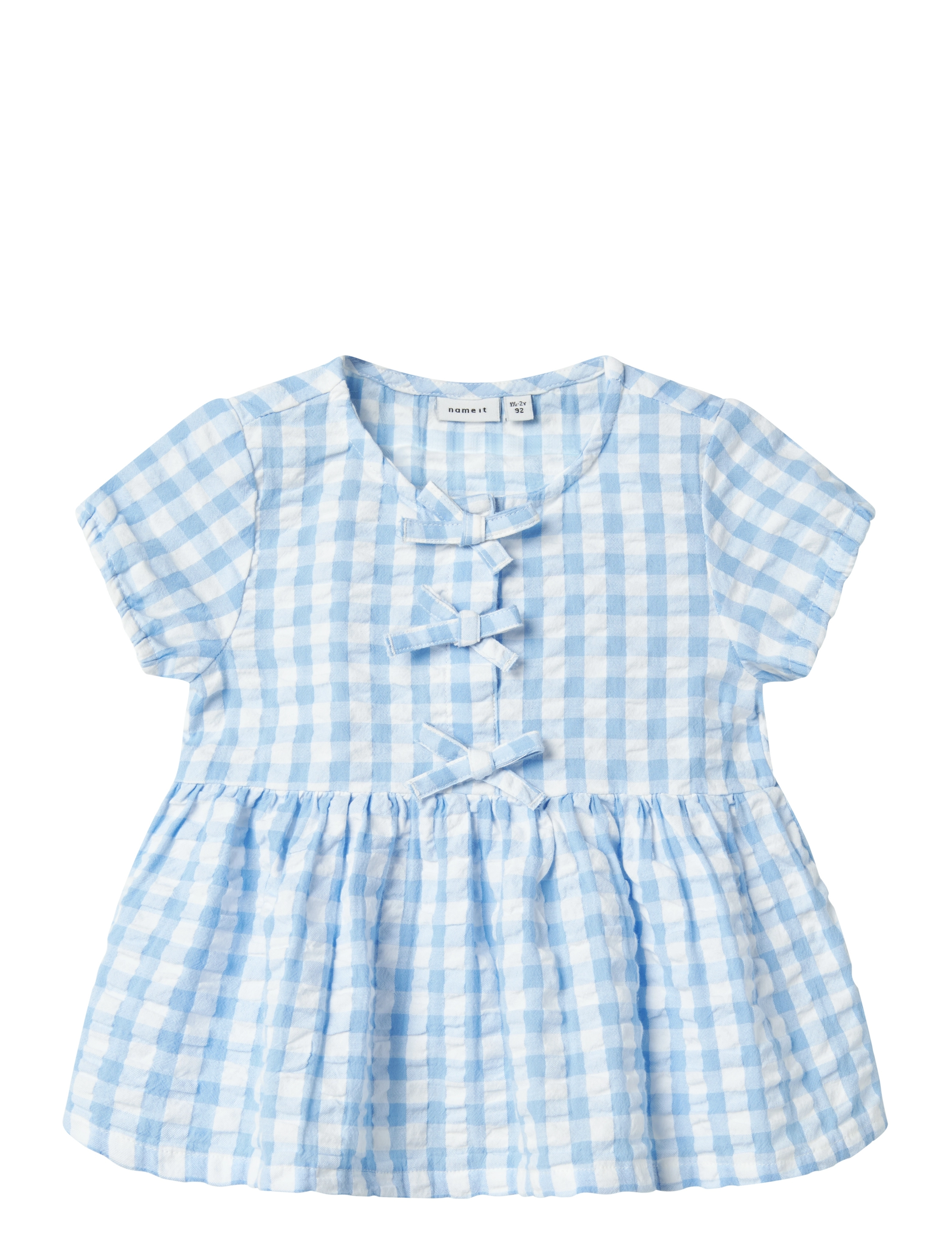 name it Nmffisina Ss Top, 98, T-shirts, Blau - Short-sleeved, Kinder