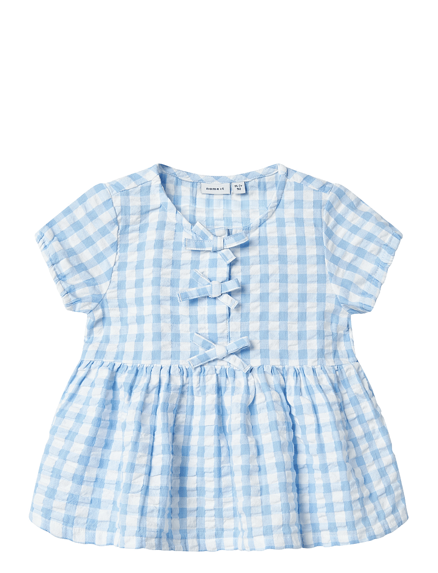 name it - NMFFISINA SS TOP - blusar & tunikor - bright white - 0