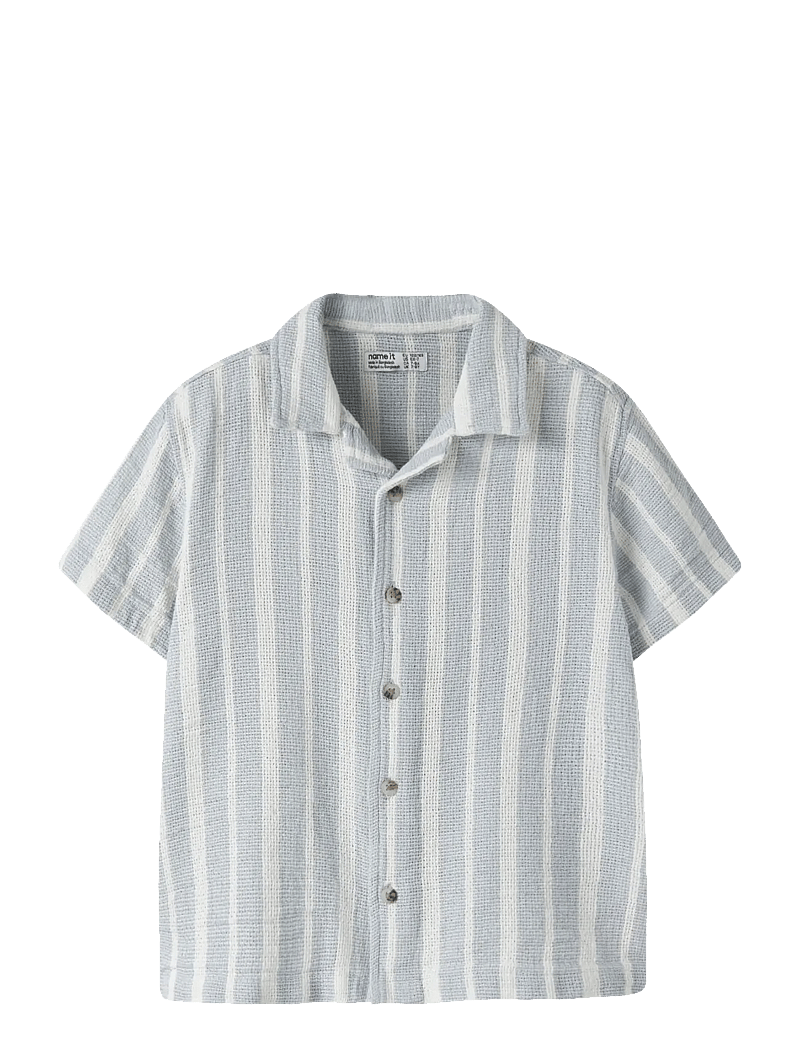 name it - NKMFOKO SS NREG SHIRT - lühikeste varrukatega särgid - blue fog - 0