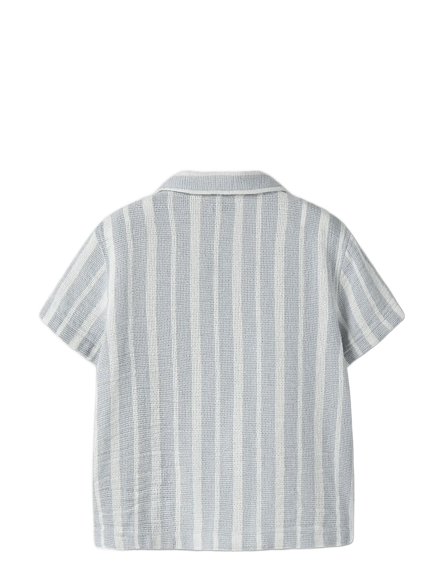 name it - NKMFOKO SS NREG SHIRT - kurzärmlige hemden - blue fog - 1