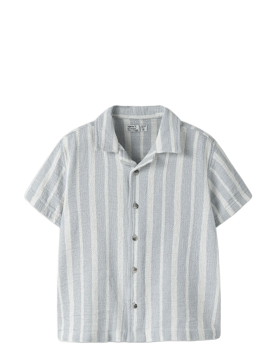 name it - NKMFOKO SS NREG SHIRT - kurzärmlige hemden - blue fog - 2