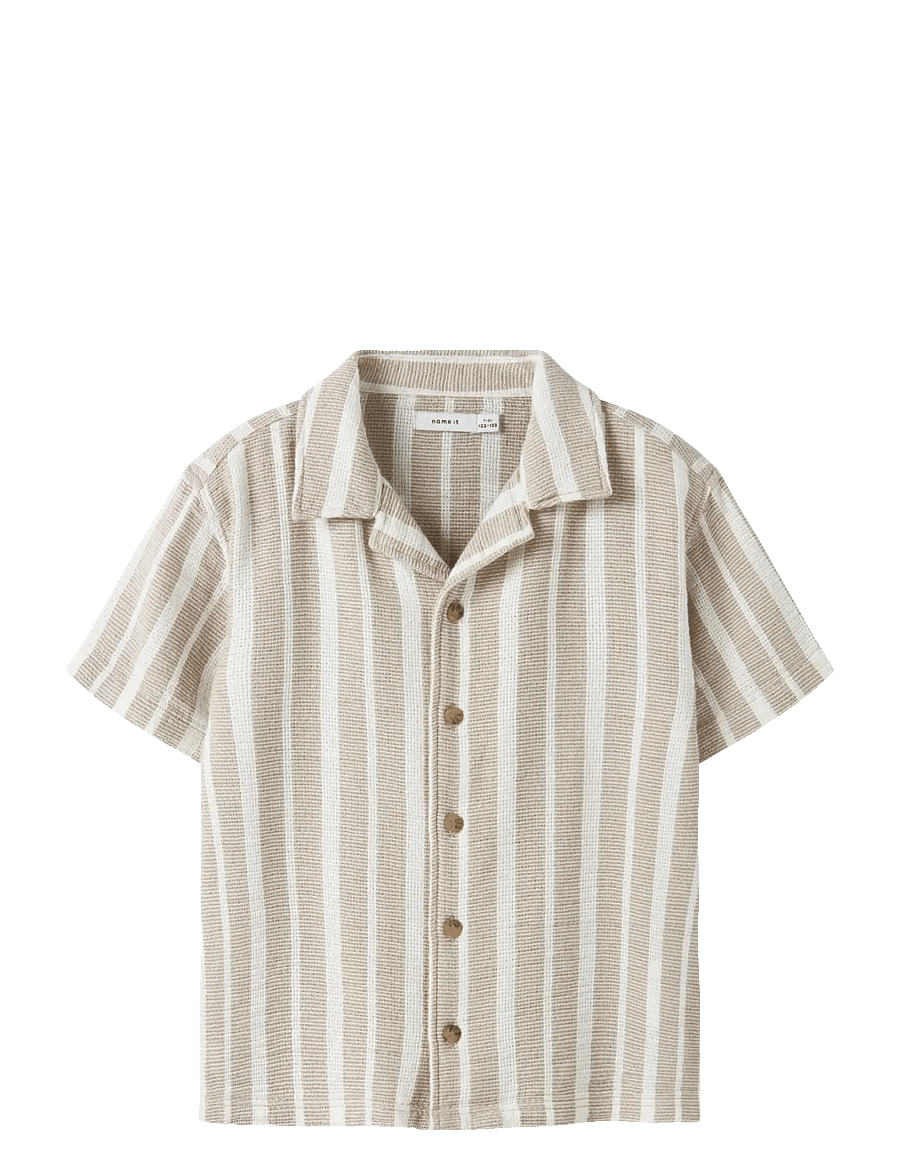 name it - NKMFOKO SS NREG SHIRT - lühikeste varrukatega särgid - chateau gray - 0