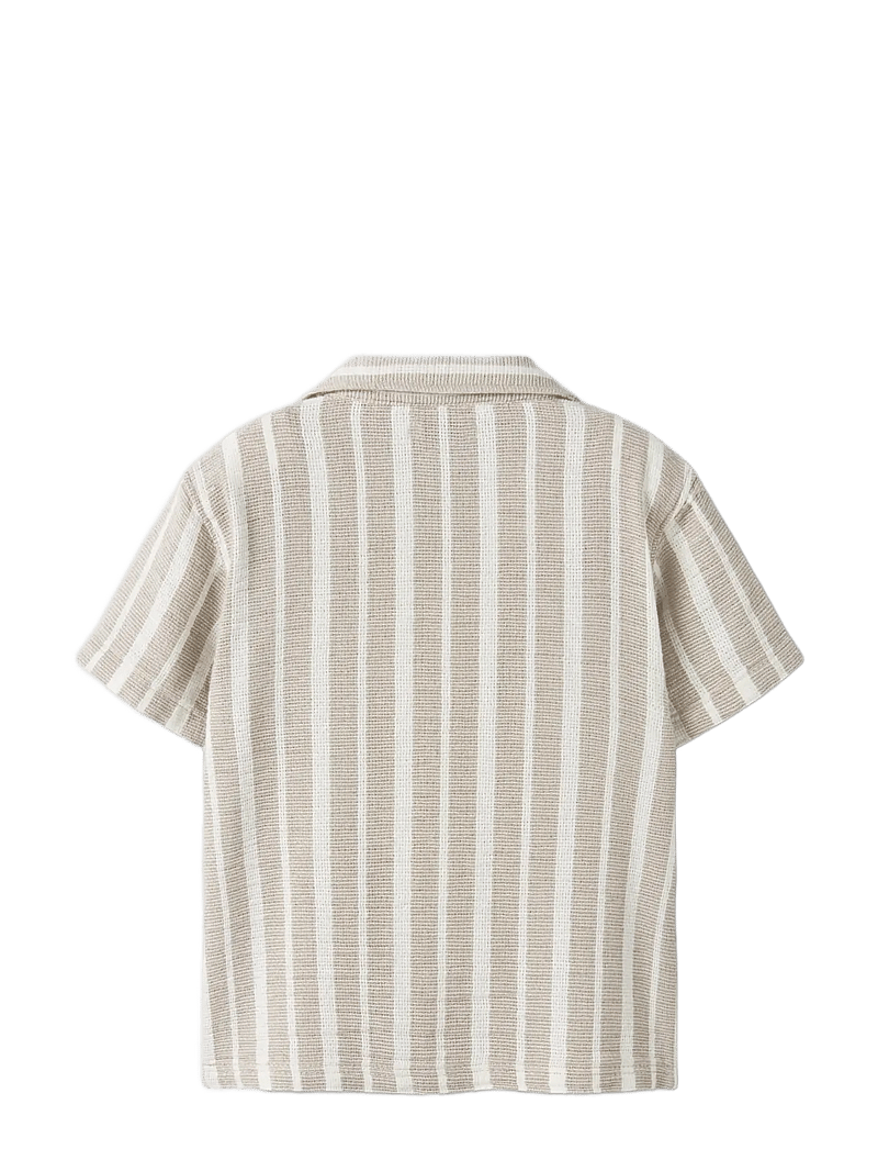 name it - NKMFOKO SS NREG SHIRT - kurzärmlige hemden - chateau gray - 1