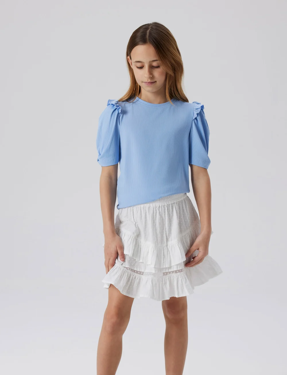 name it - NKFFATIDIAS SKIRT - korta kjolar - bright white - 2