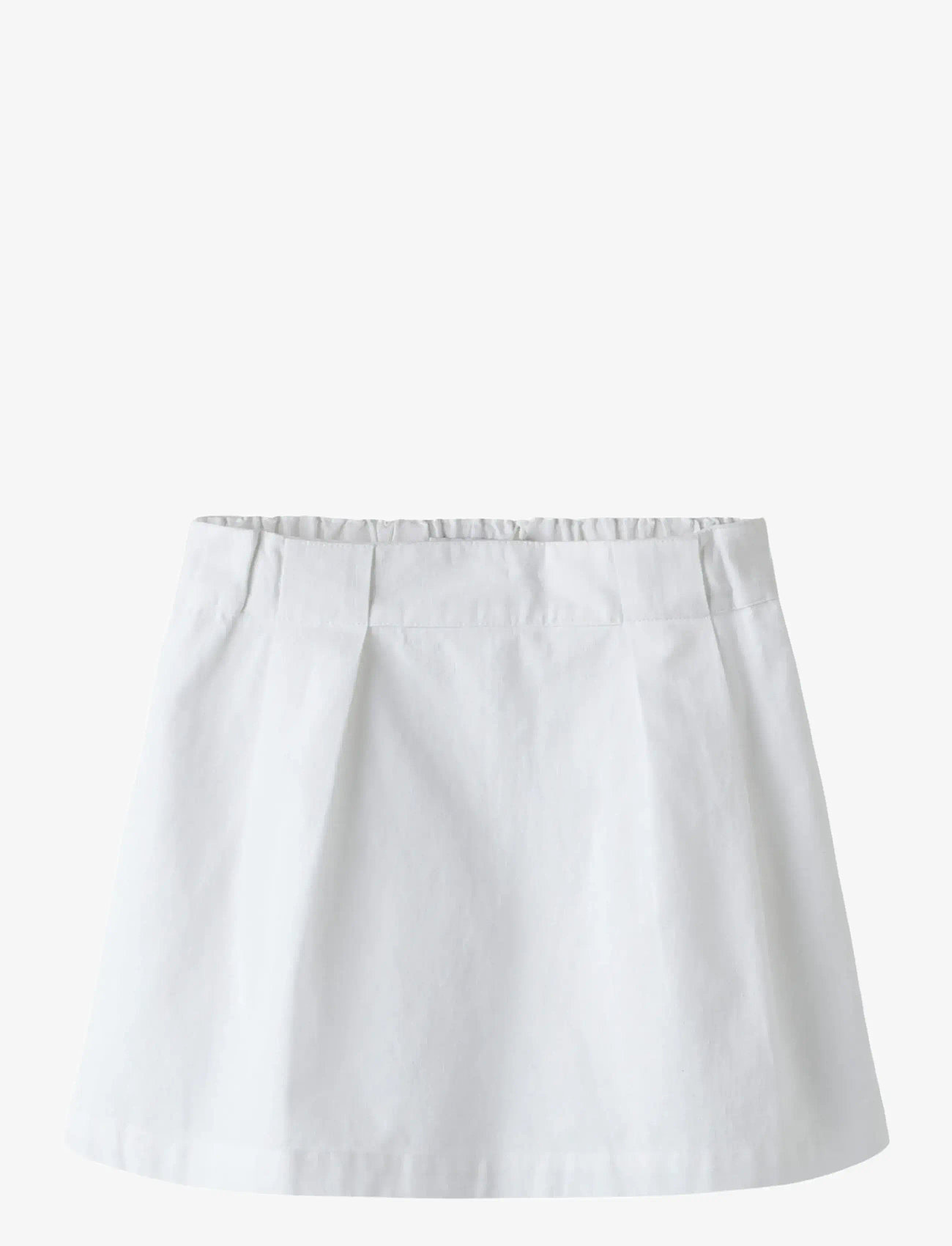 name it - NKFFALINNEN SKIRT - korte nederdele - bright white - 0